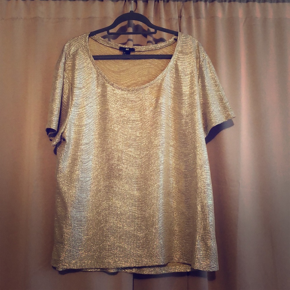 H&M gold shirt